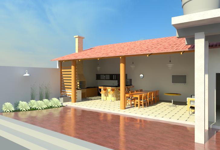 lazer com churrasqueira