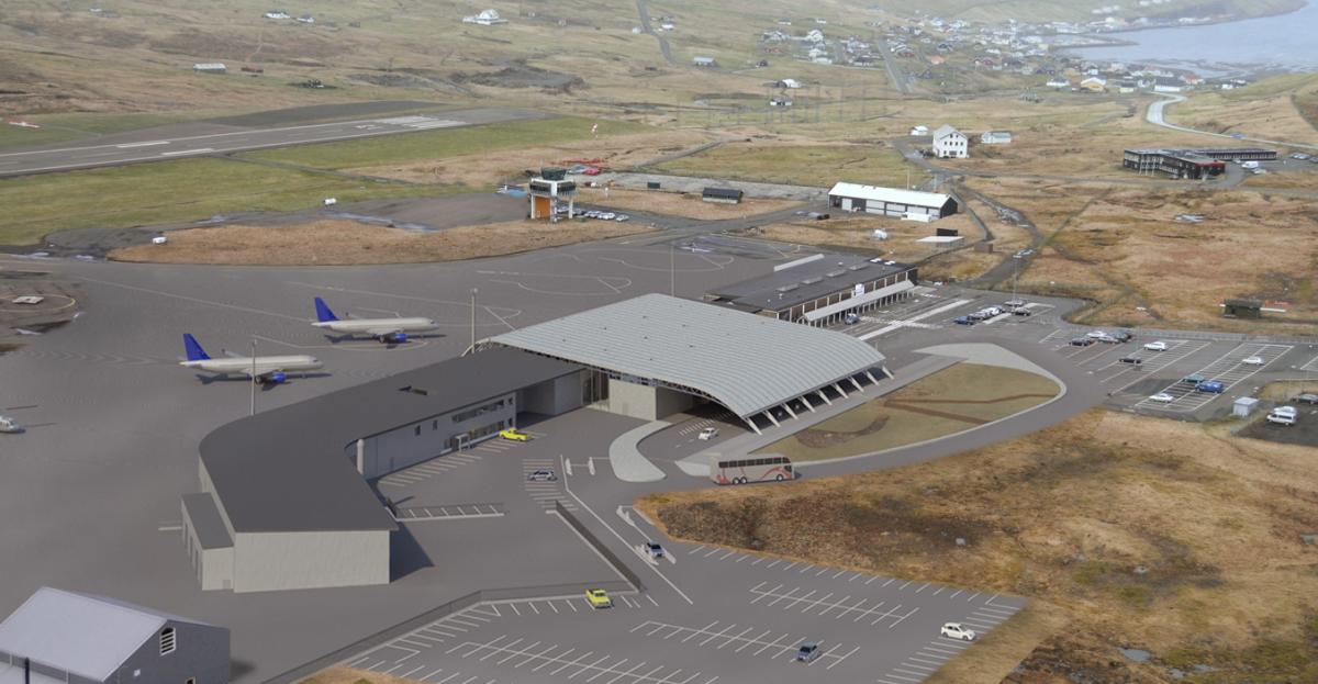 Airport terminal in the Faroe Islands