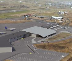 Airport terminal in the Faroe Islands