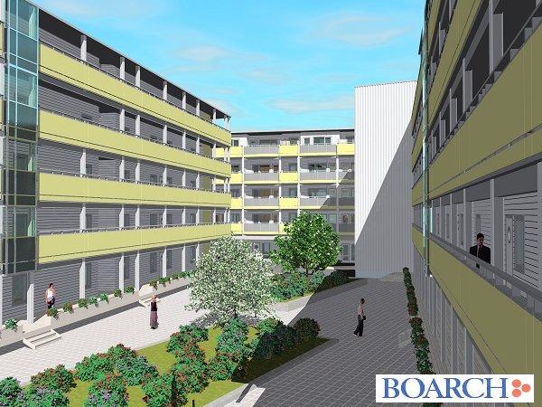 140 apratments. 4 buildings, 5 stories