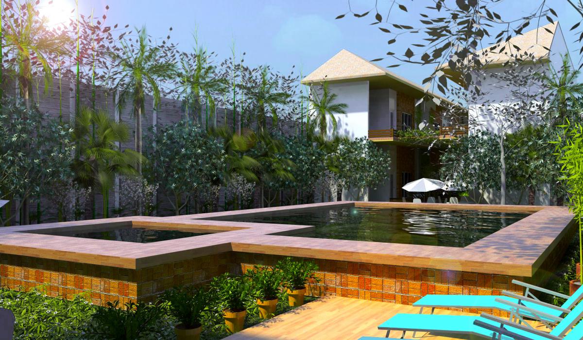 Tropical Pool & Garden