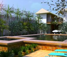 Tropical Pool & Garden