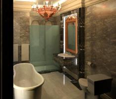 classic bathroom interior