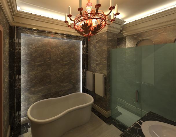 classic bathroom interior