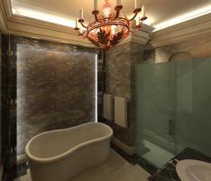 classic bathroom interior