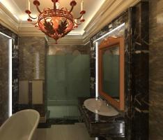 classic bathroom interior