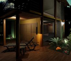 Beach residence Jauá - at night