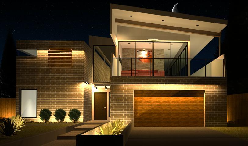 Front Render - Night