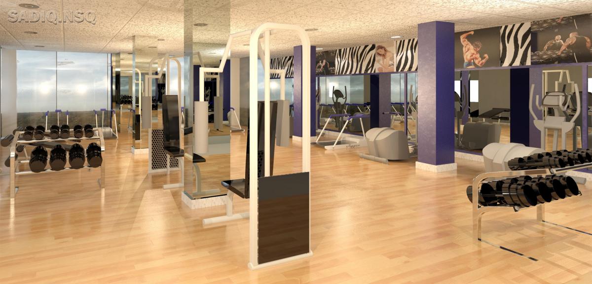 Apartment gym aria.