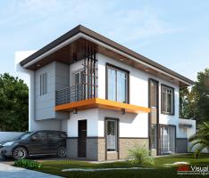 Day Scene Modern 2-Storeys Residence