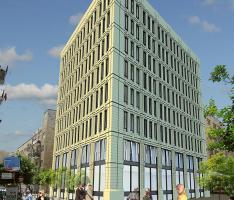 A commercial stone building in Jerusalem