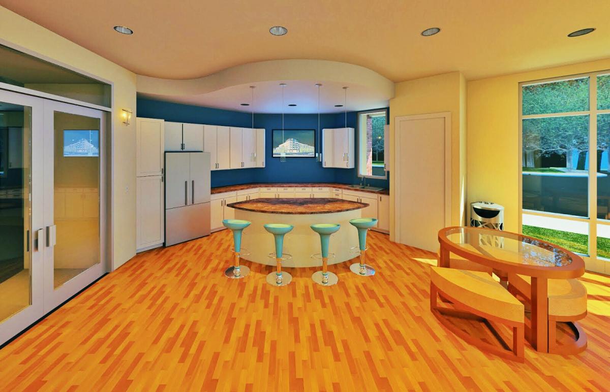 Interior Clubhouse Rendering