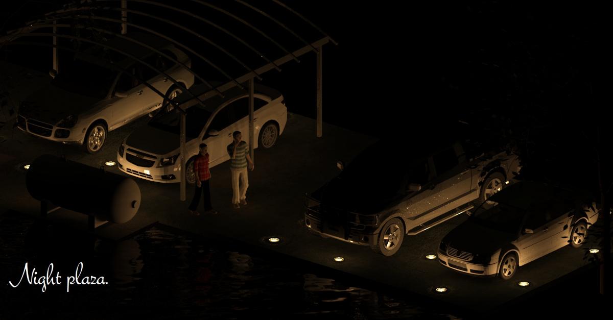Night plaza