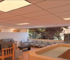 Dialysis unit waiting room