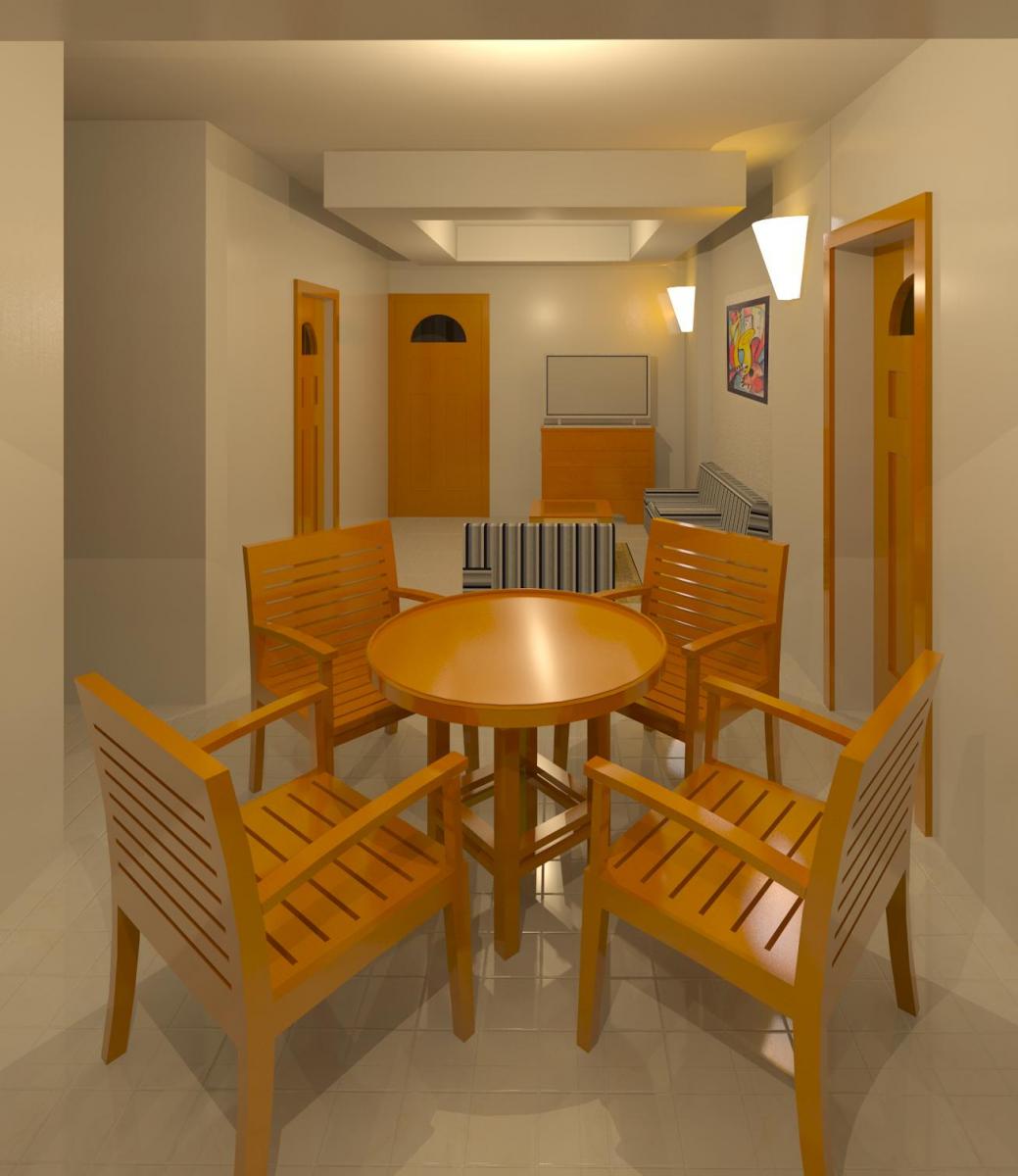 living cum dining room lighting difference