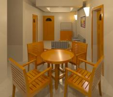 living cum dining room lighting difference