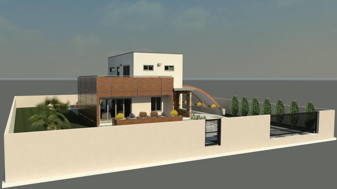 Modern 2 storey - day