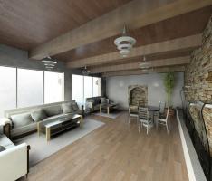 my first interior render