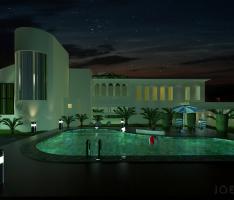 arabi mansion night scene