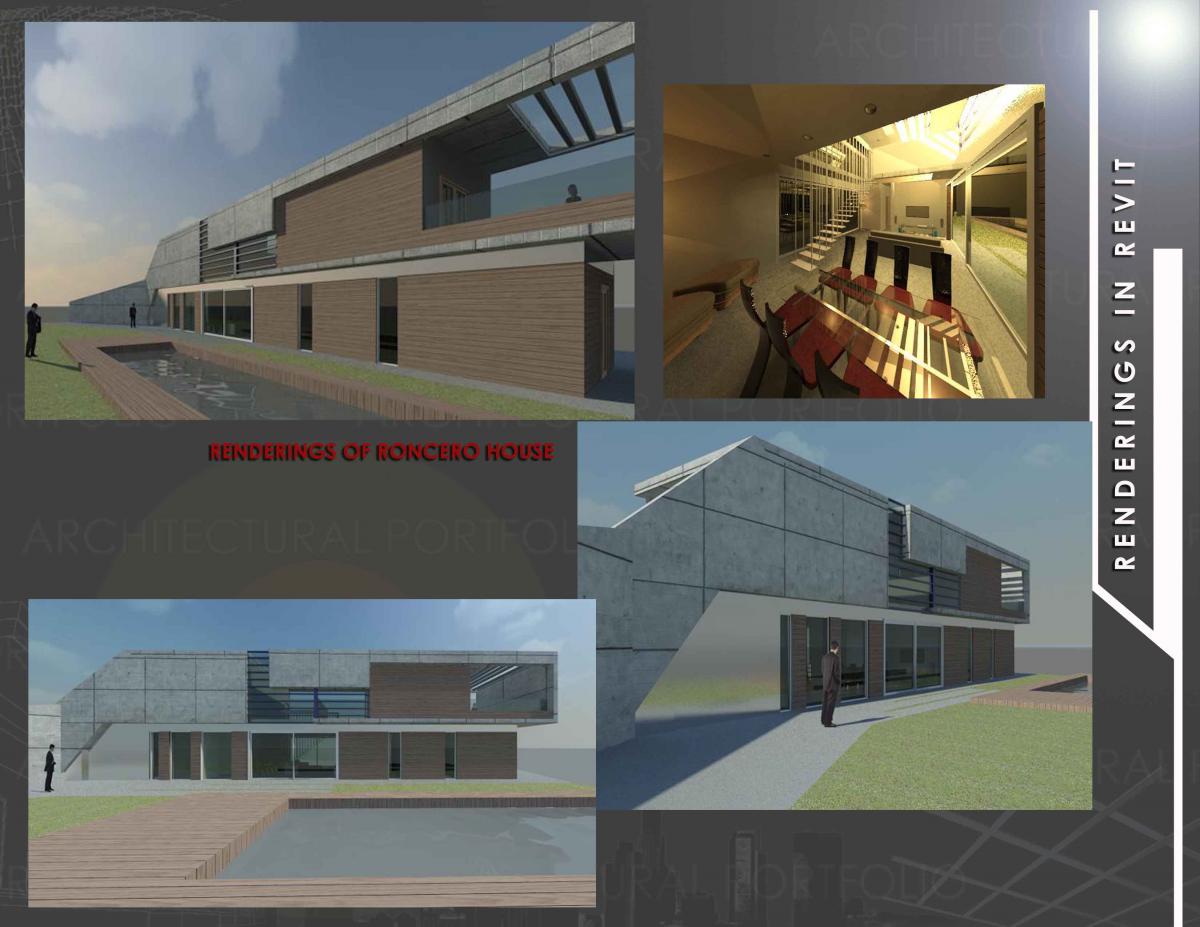 Roncero House Rendered FOR Revit Project