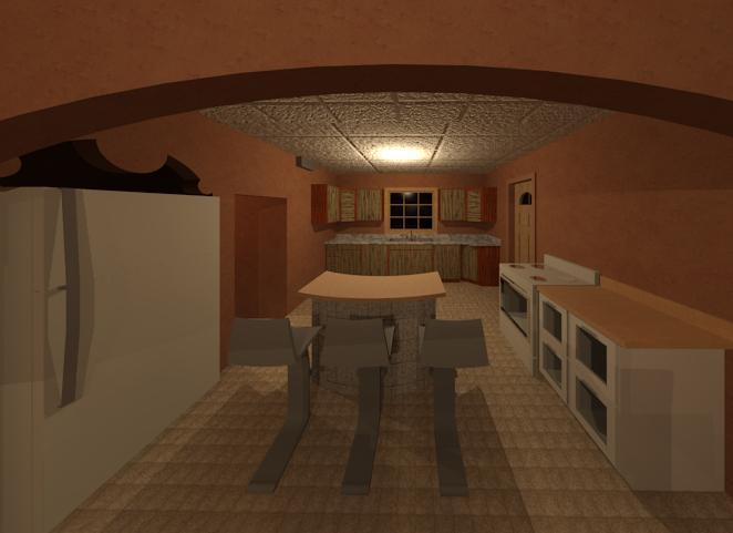 inside kitchen