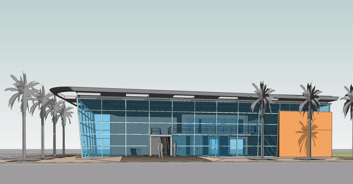 Site office exterior