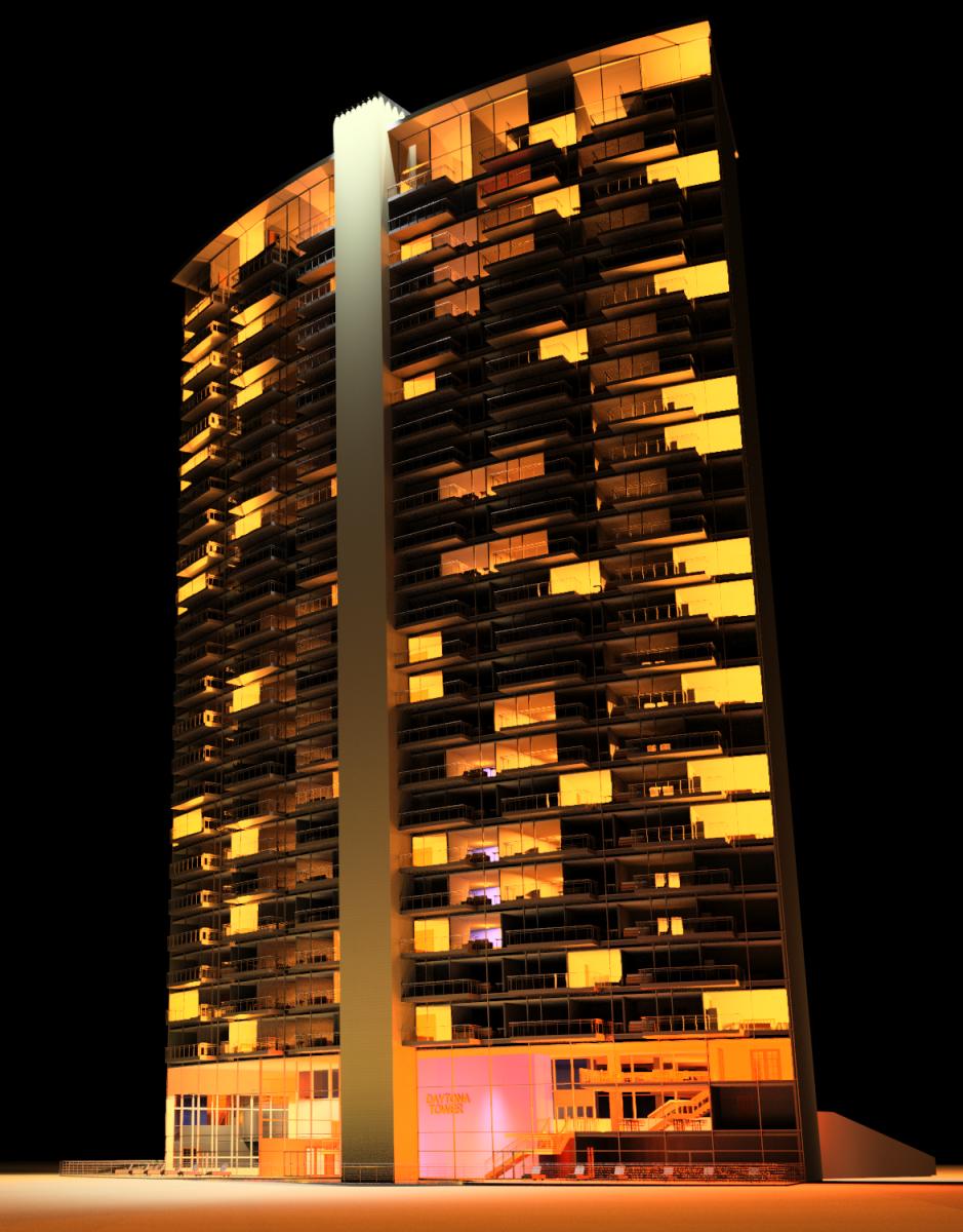 Beach Resort - Rear Night