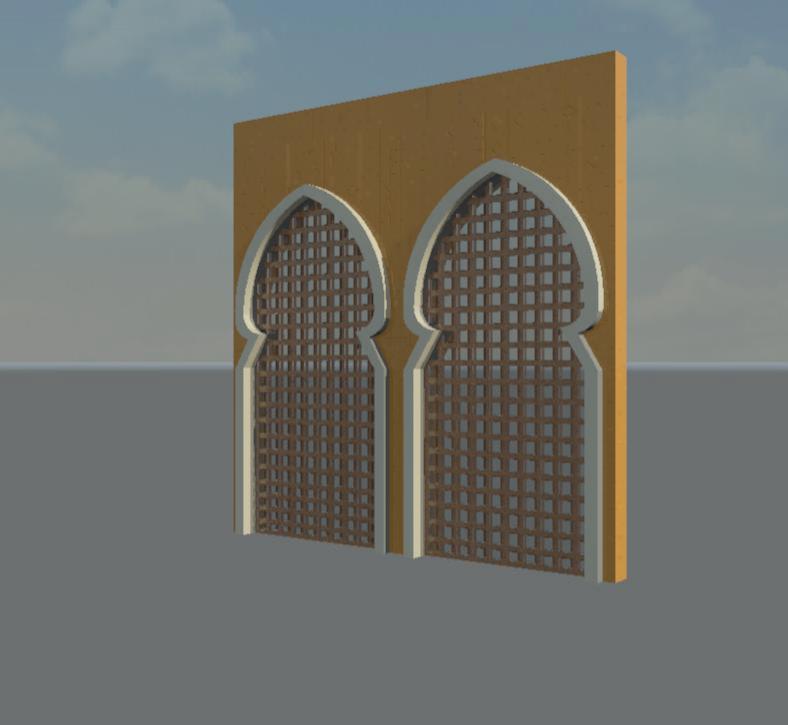 Arch w/ Lattice Work