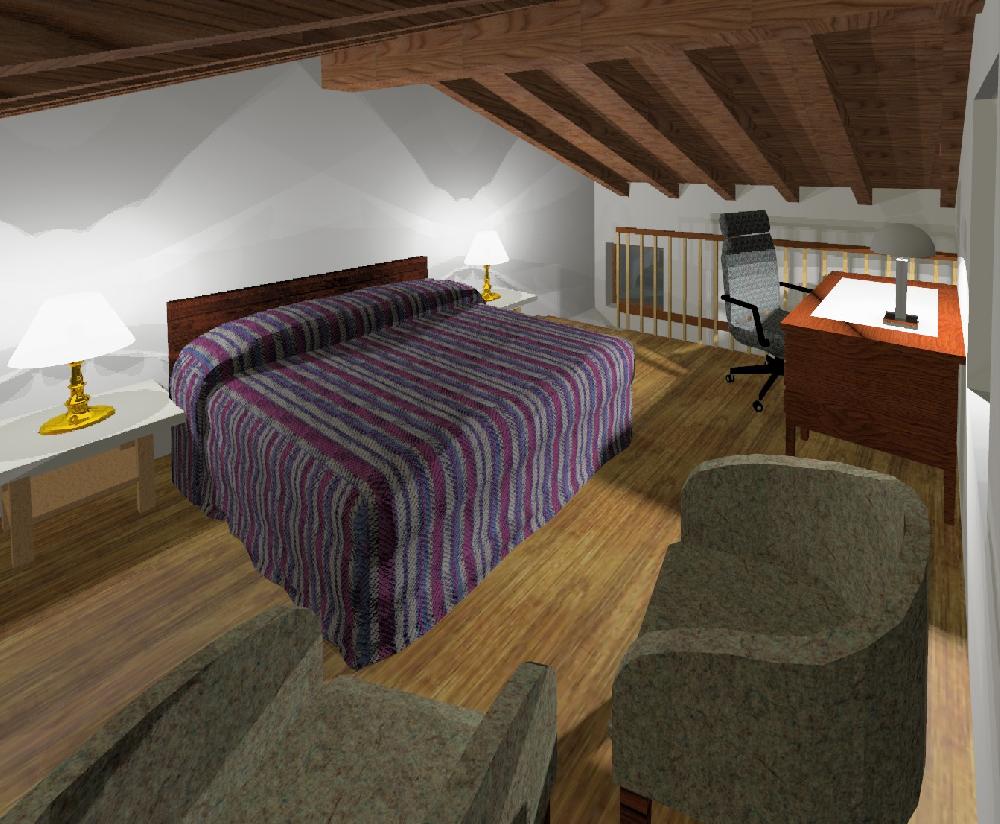 Bedroom in mansarda 1