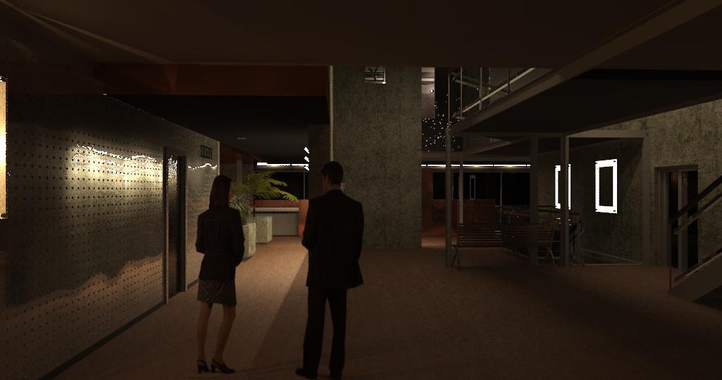 Entrance to the warehouse