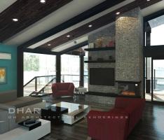 Lakefront House - Living Room 2