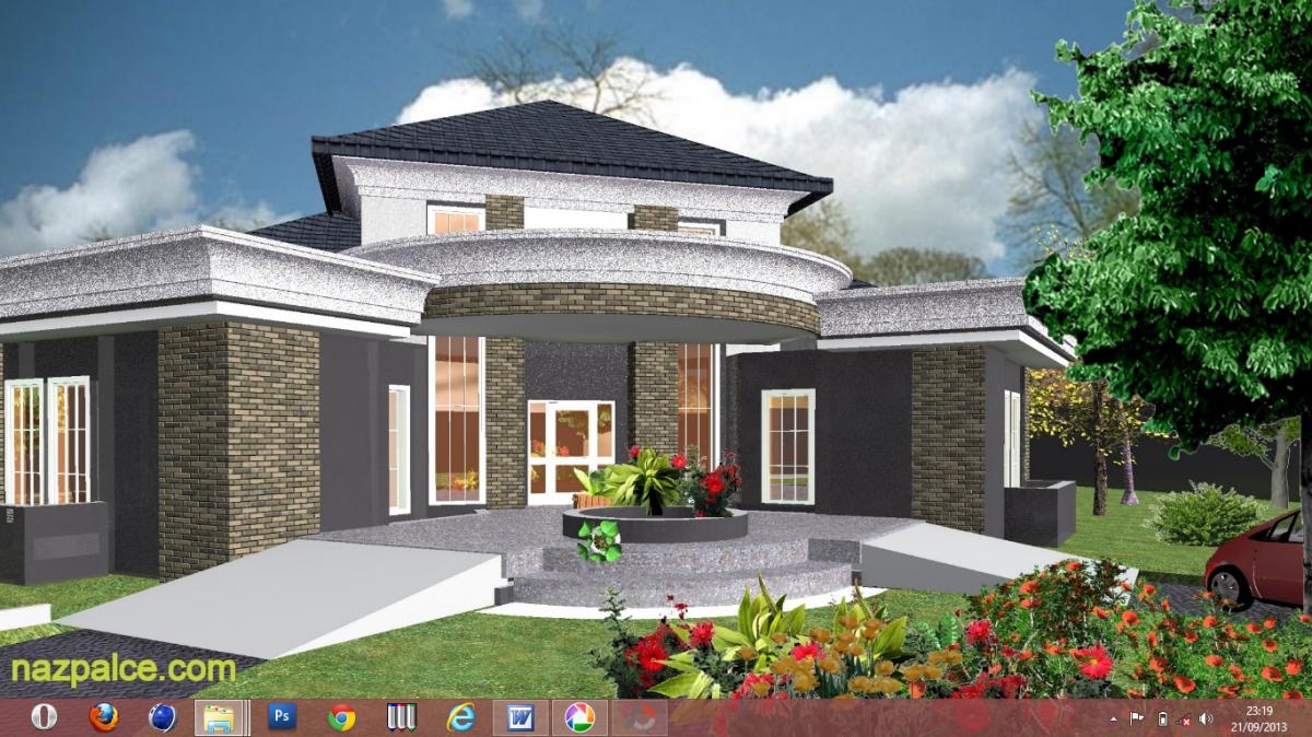 ashir guest house, rendered with artlantis