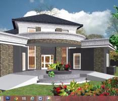 ashir guest house, rendered with artlantis