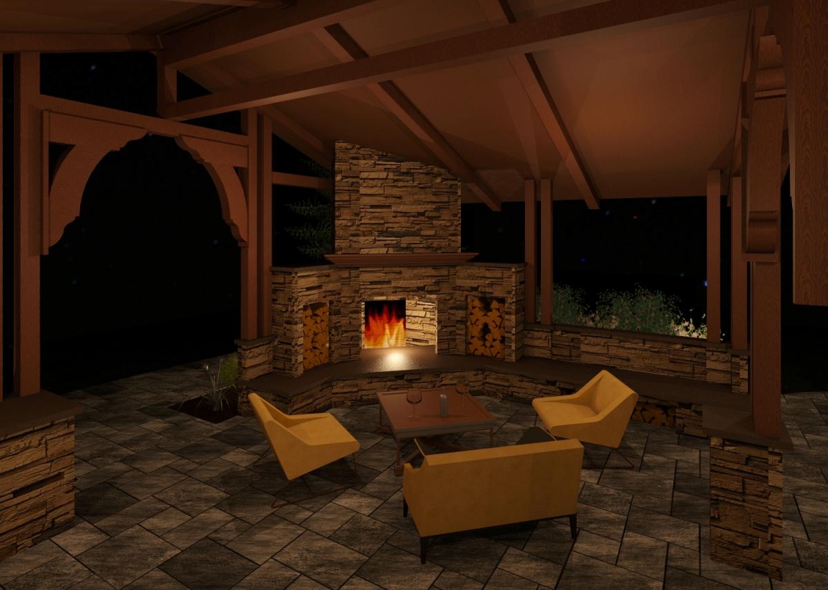 Outdoor Fireplace