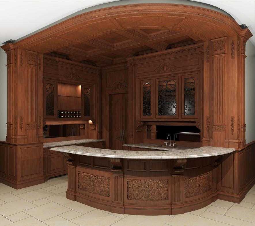 Mahogany Custom Bar