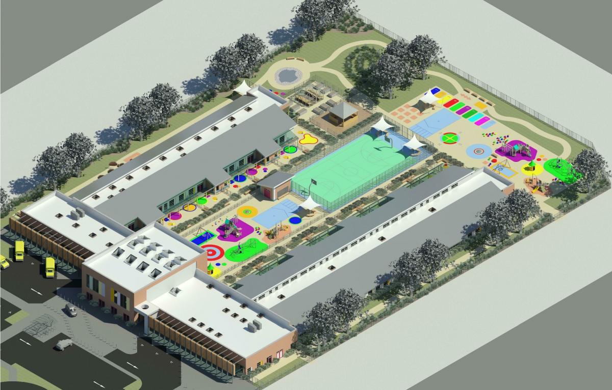 SEN School - Isometric View