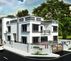 villaa revit and photoshop