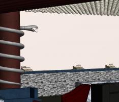 Snake Wrapped Column