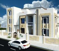 villaa revit and photoshop, oman