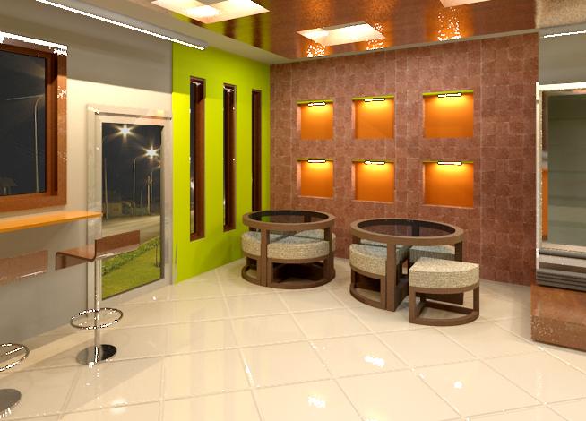 Interior of a bakery by madeeha zaheer