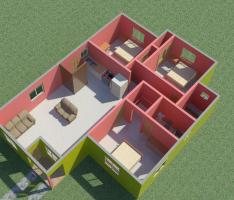 3 bedroom plan 1200 sq ft