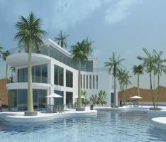 A villa in hot climates