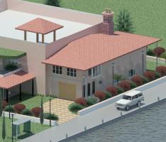 Garden House with lake by Balraj