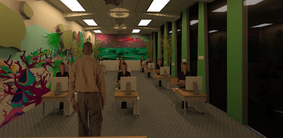 IT Training Room Interior by balraj