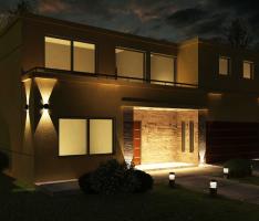 House in Argentina Night