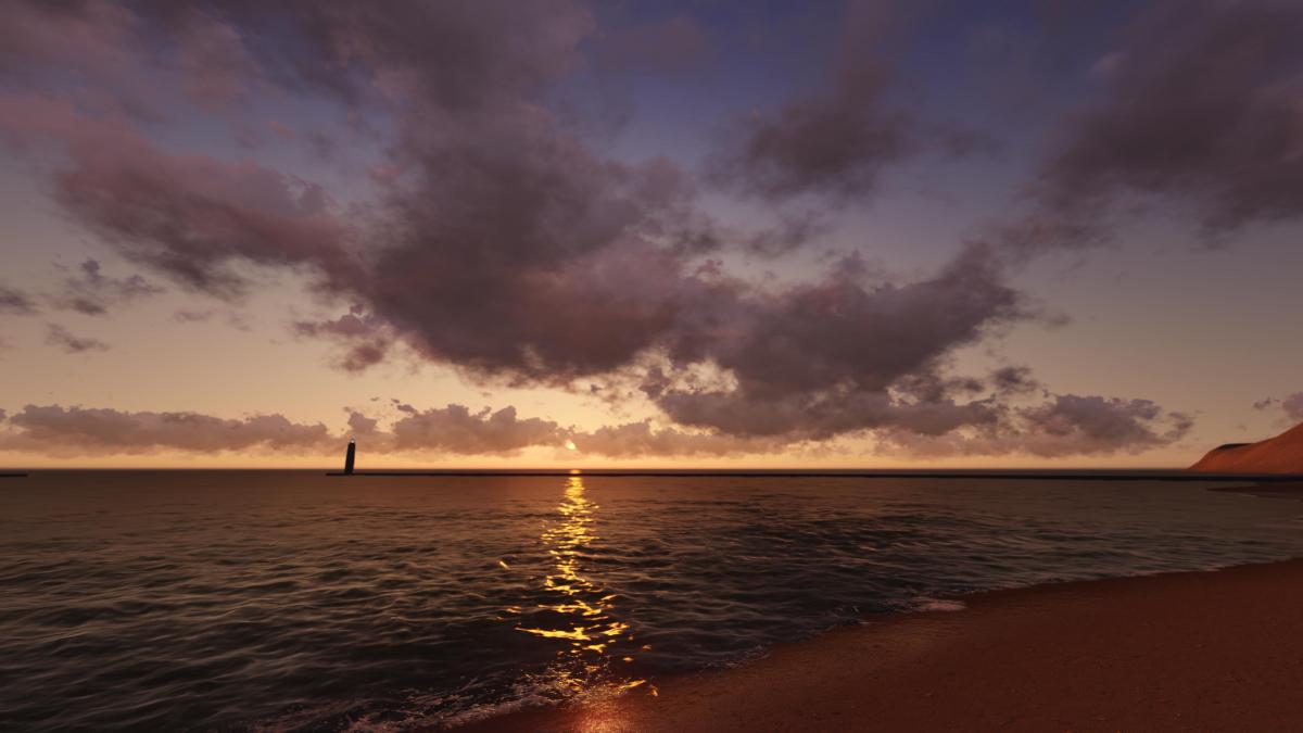 Frankfort, MI Lighthouse Sunset