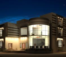 villa night view oman