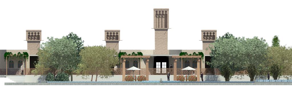 Part of elevation of complex-kashan
