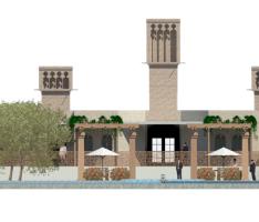 Part of elevation of complex-kashan