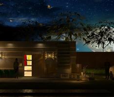 Fachada Principal Noturna